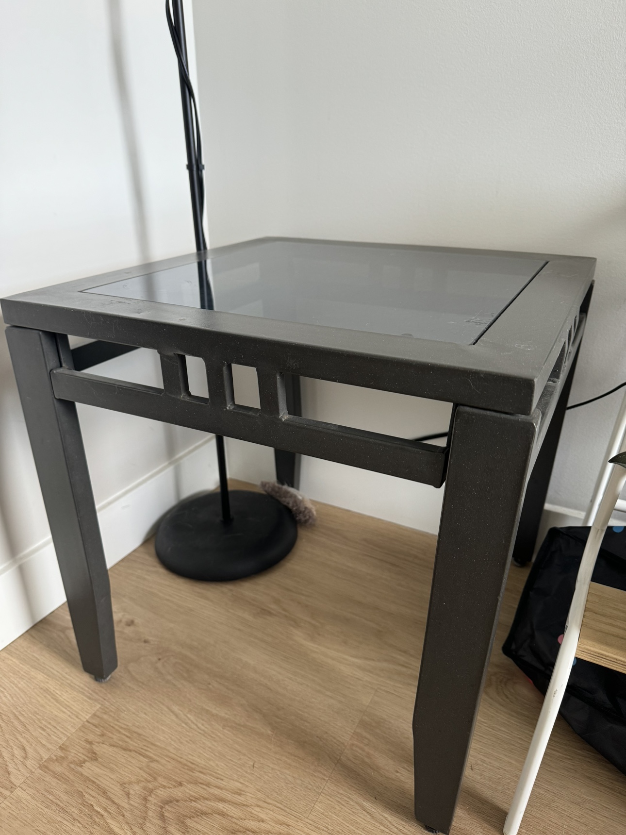 Outside metal table