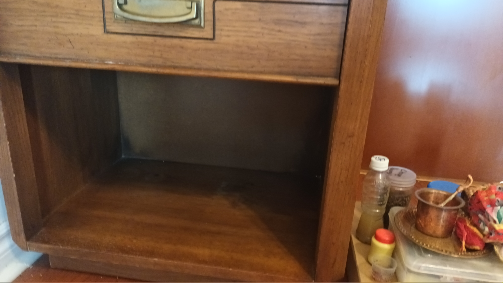 Open Solid Table with One Drawer - photo 4