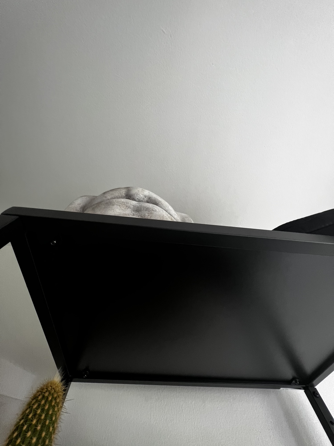 Glass and metal Shelf unit, black-brown/glass - photo 2