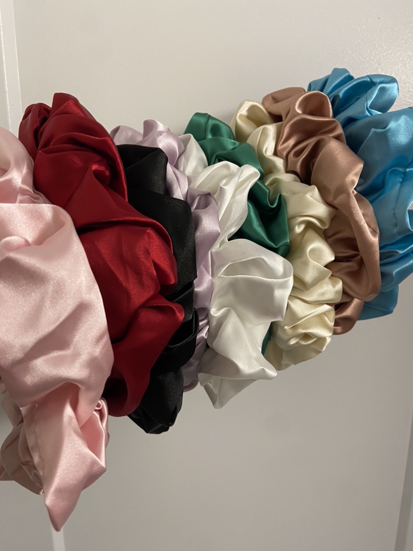 Cute scrunch satin headbands
