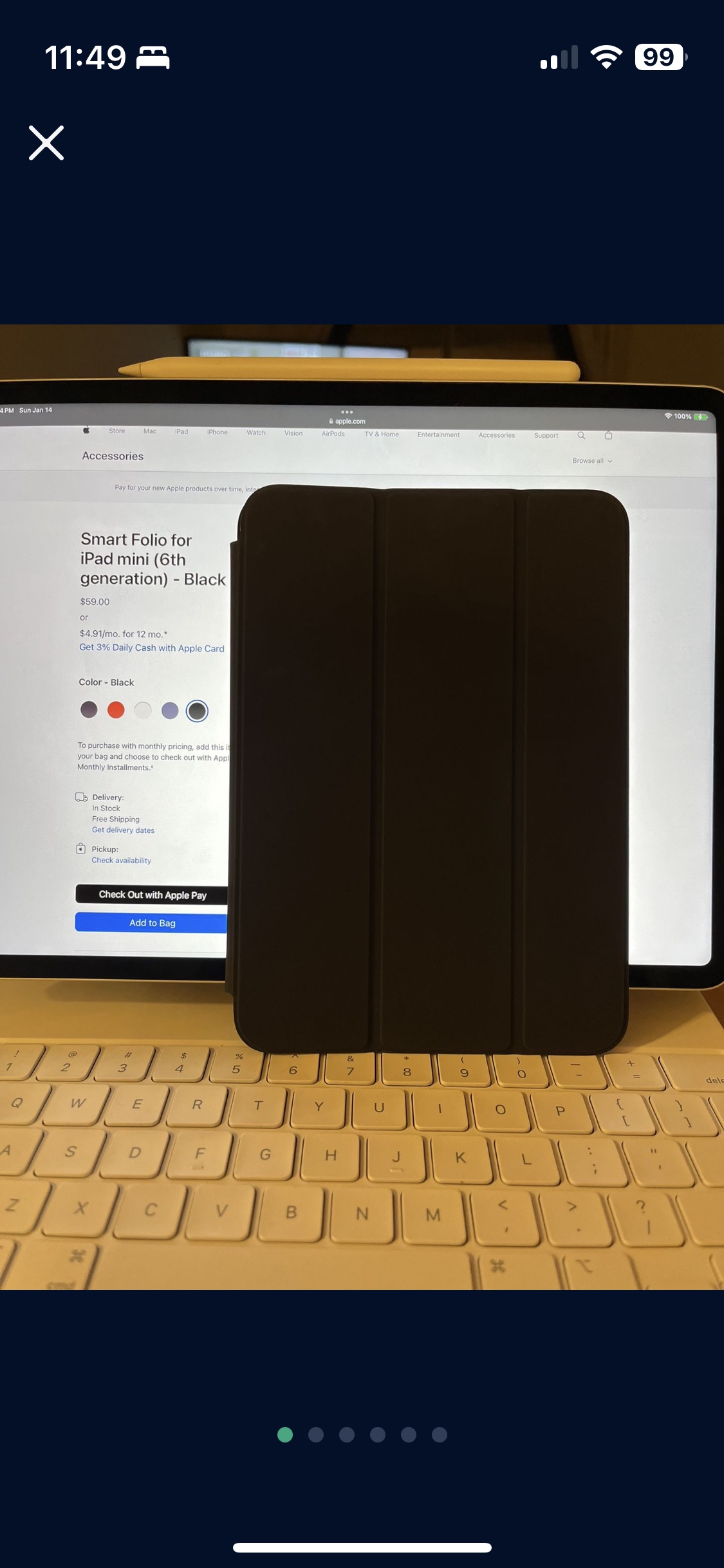 Smart Folio Cover For iPad mini (6th and 7th Generation) image indicator(3)