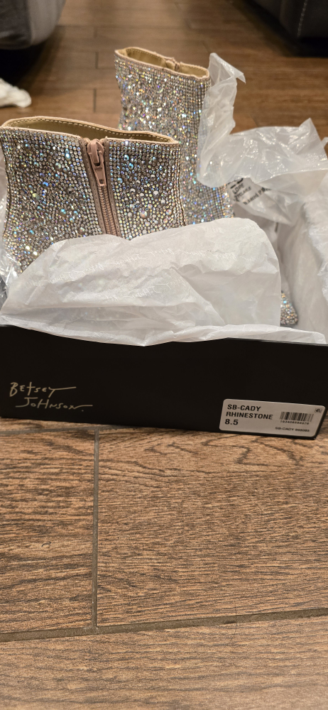 Betsy Johnson rhinestone boots 8.5 - photo 5