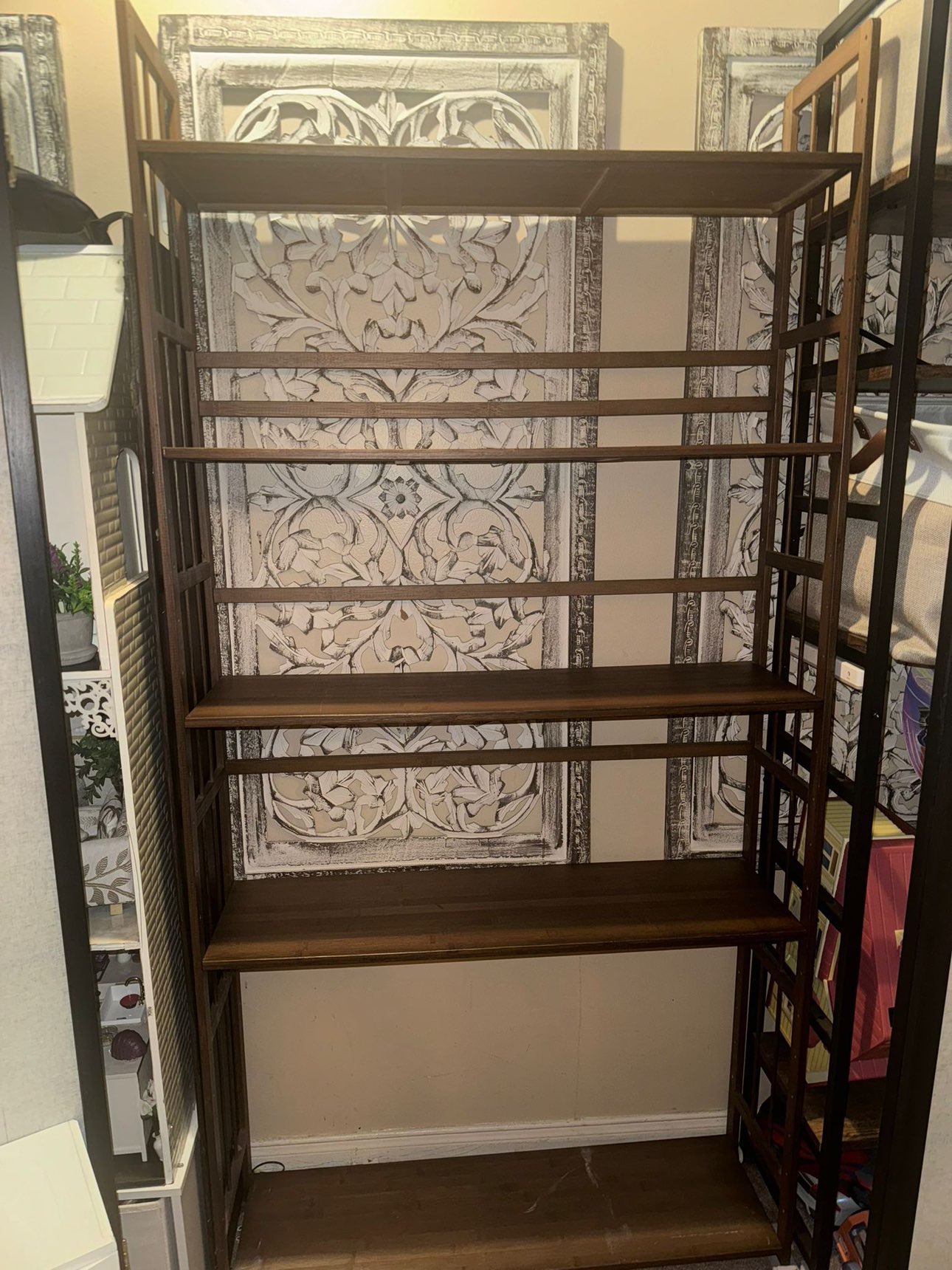 Bamboo bookshelf