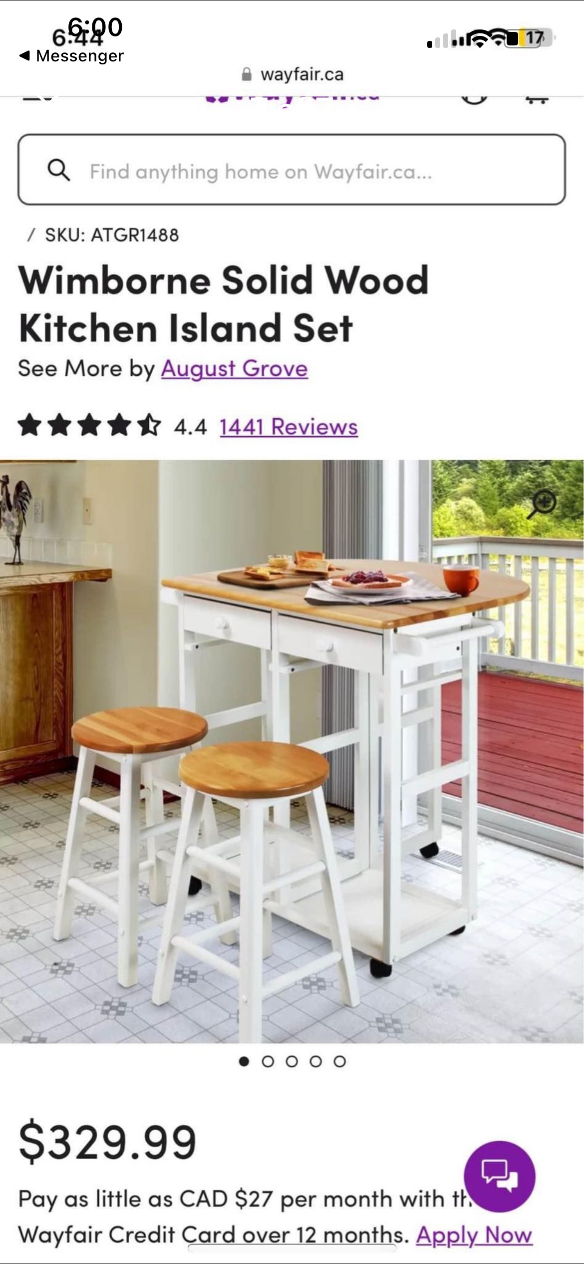 Table with stools