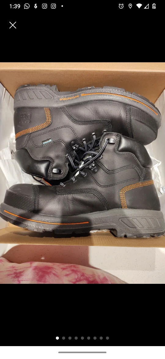 🆕🌺  Timberland Steel Toe Pro Work/ Construction Boots thumbnail