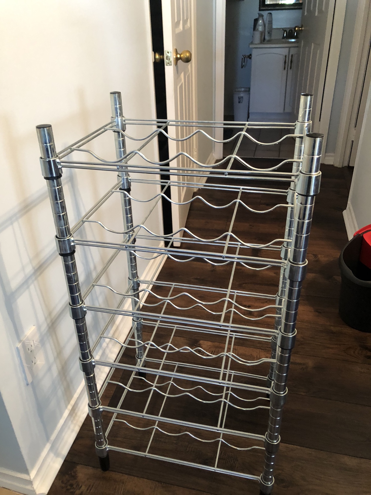 24 bottle storage rack. Heavy duty Metal