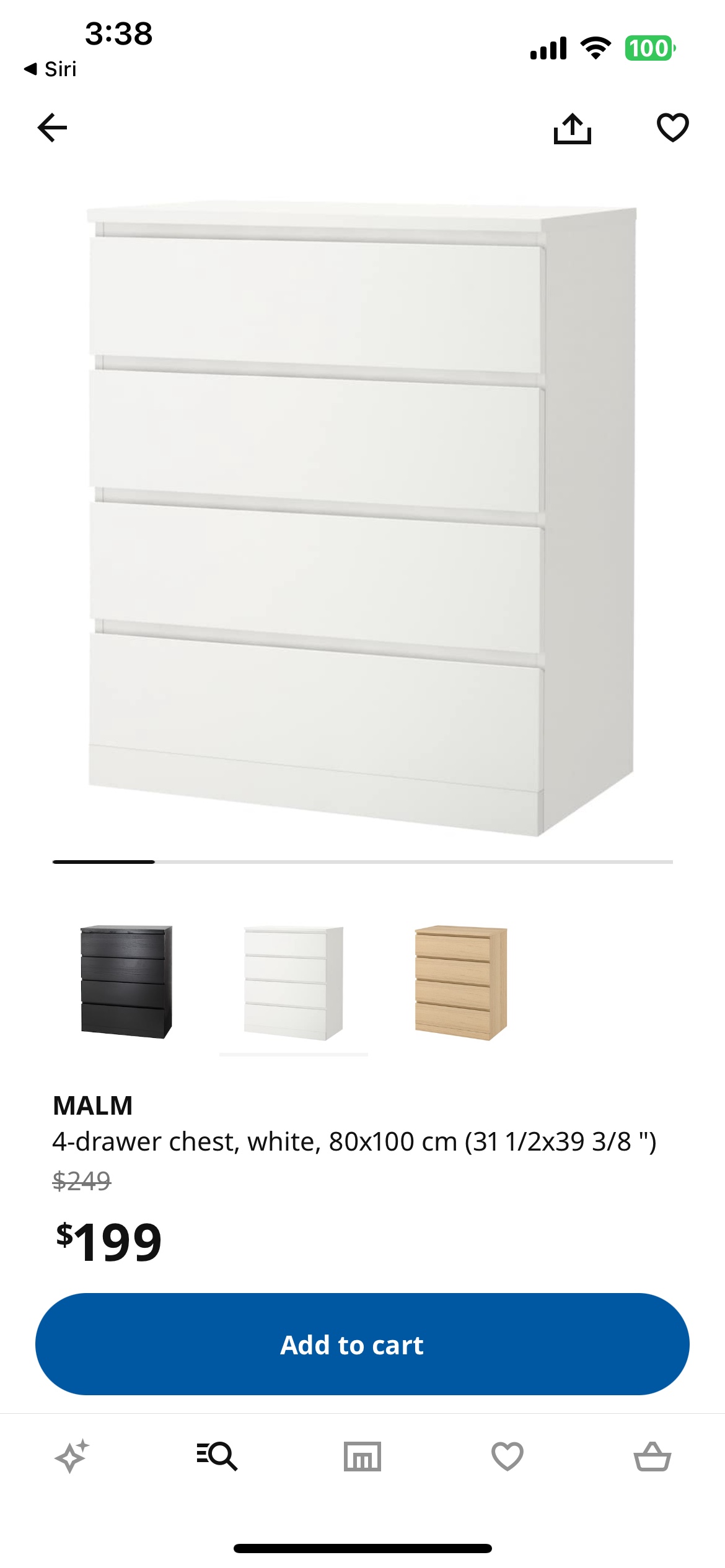 IKEA 4-drawer dresser chest - photo 2
