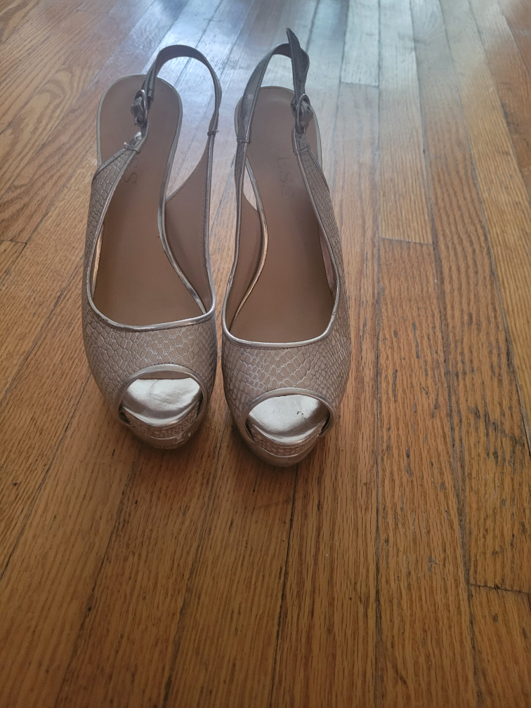 party shoes gold and silver mixed in all leather - photo 2
