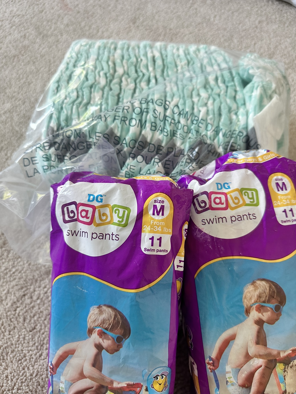 Pamper 3 to 3.5 year old and swim pants