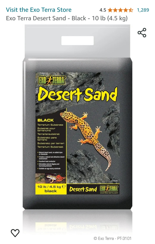 (2) 10lb Exo Terra Desert Sand Black thumbnail