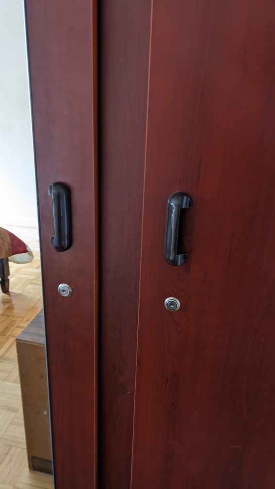 MOVING: Two Door Mirrored Armoire image indicator(4)