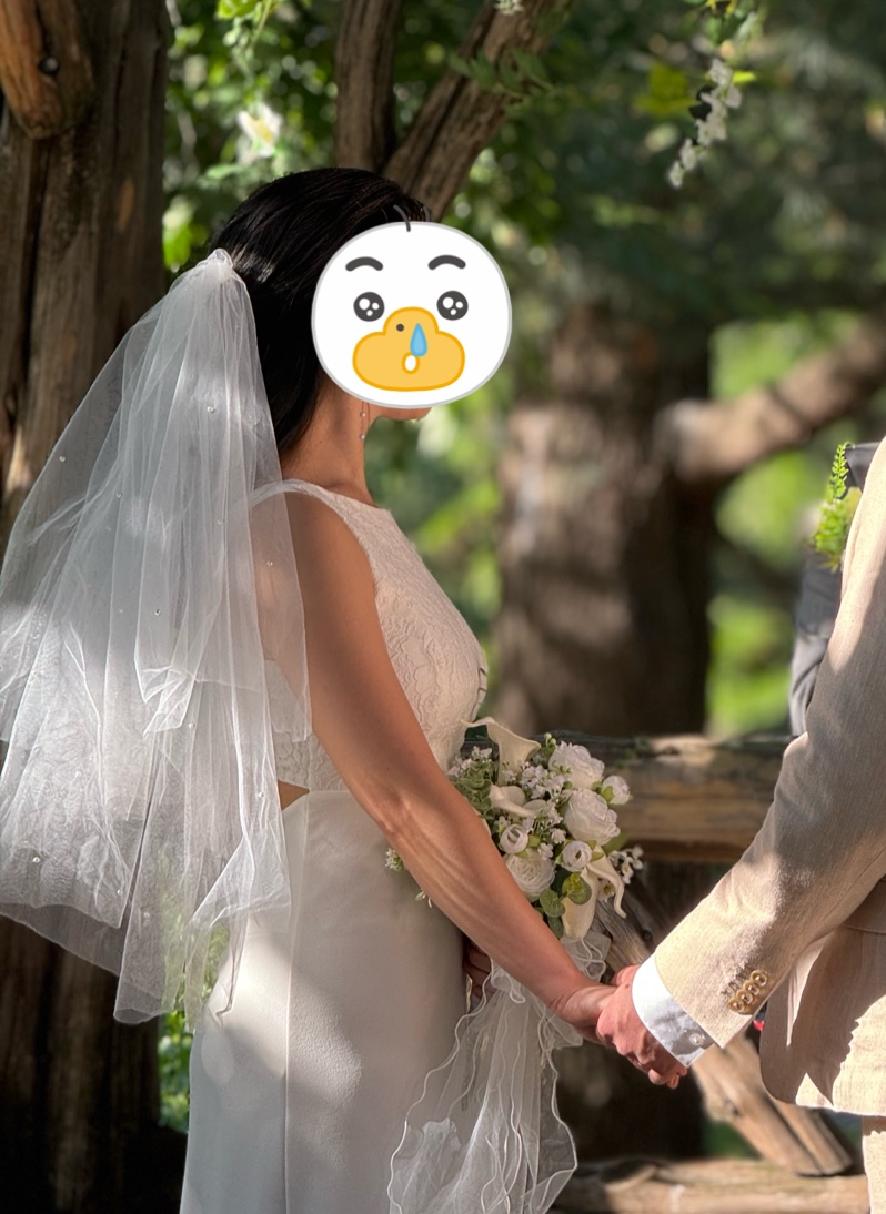 pearl veil for bride