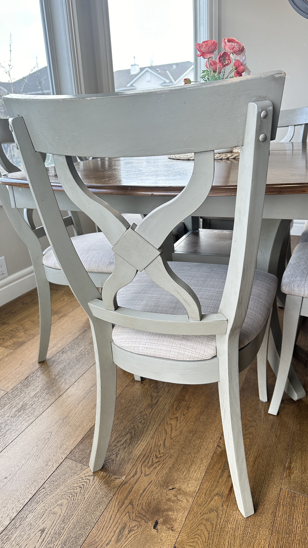 French dining table with 6 chairs - photo 4