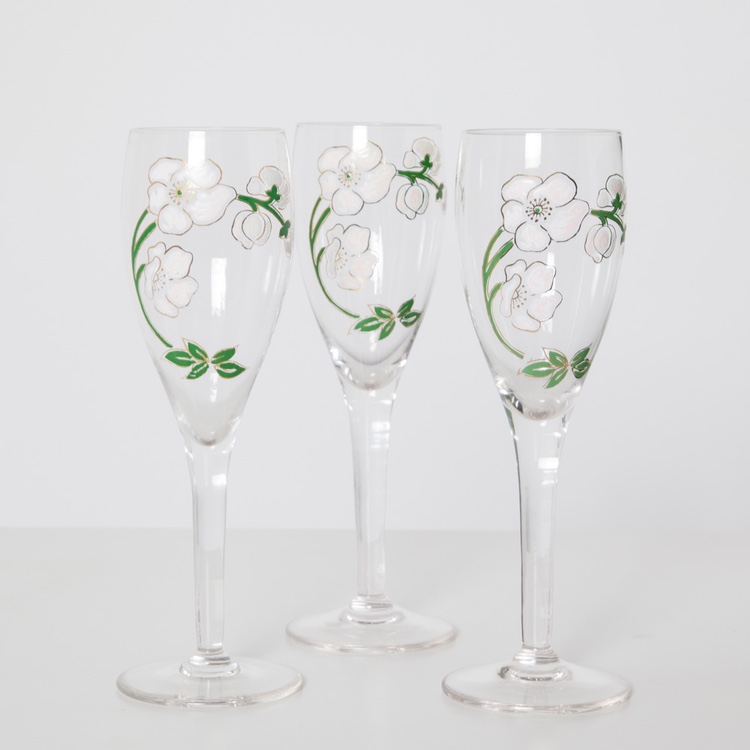 ⭐️Rare Perrier-Jouët Ice Bucket & 6 champagne flutes image indicator(4)