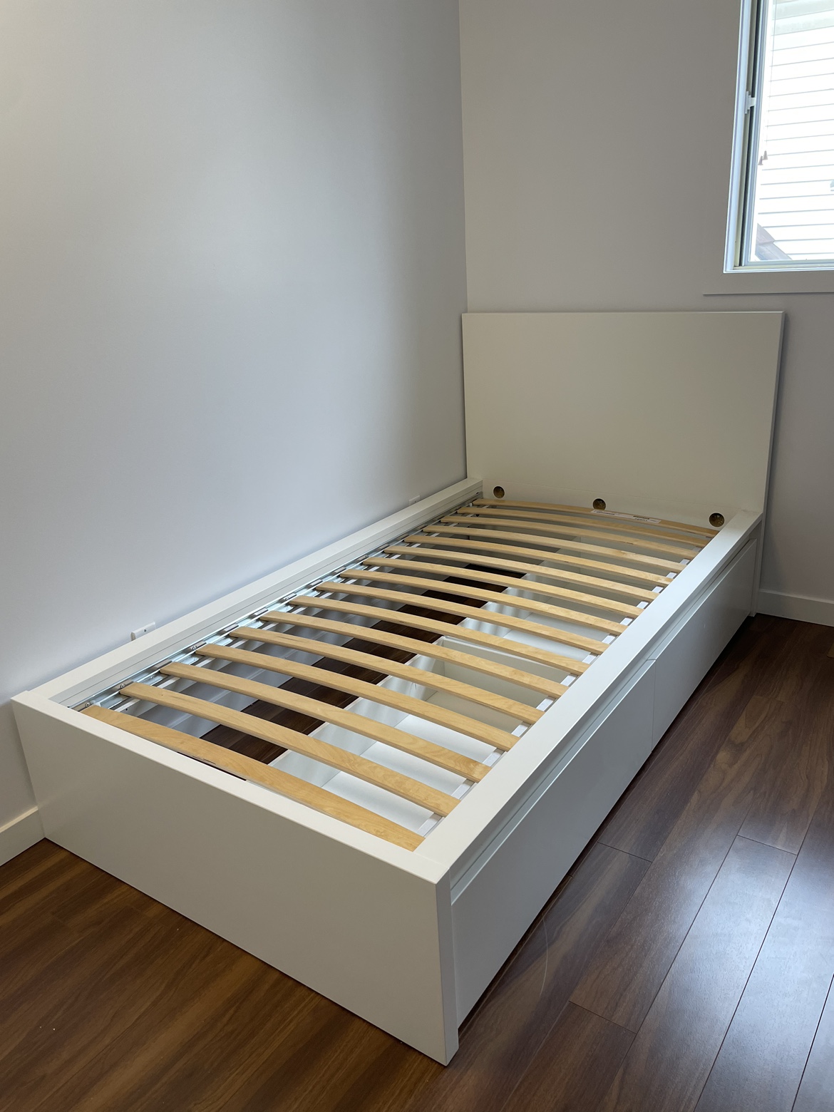 IKEA high bed frame/2 storage boxes, slatted bed base - photo 2