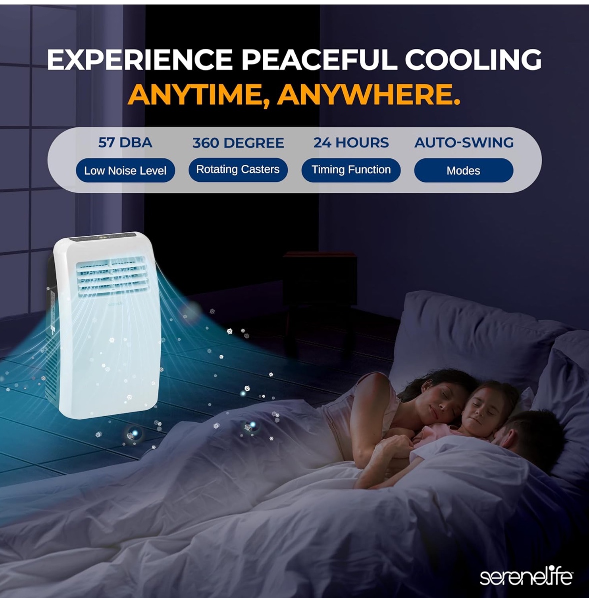 SereneLife Portable Electric Air Conditioner Unit-900W 8000 BTU - photo 4