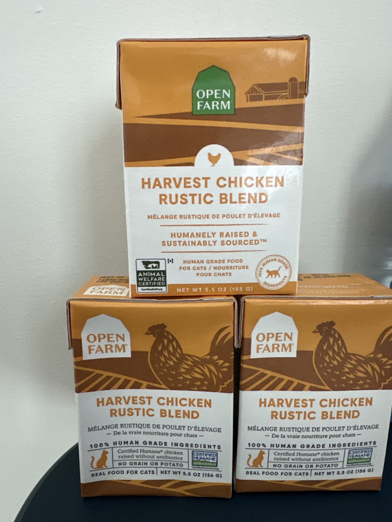 Open farm harvest chicken rustic blend Cat wet food