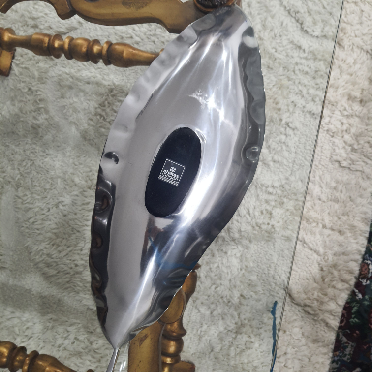 Aluminum Decorative Leaf Platter - photo 4