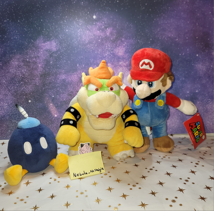 Nintendo Super Mario, Bowser, & Bomb plush AllStar Collection