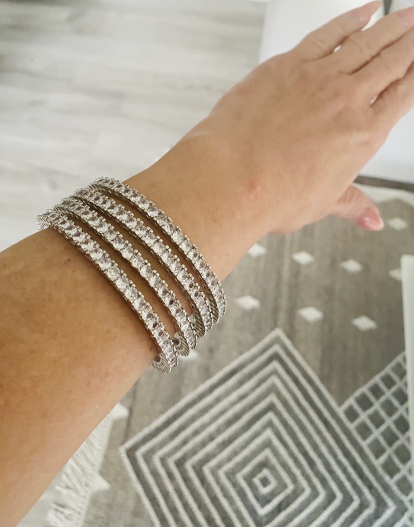 Cubic zirconium bracelets (4) NEW - photo 3