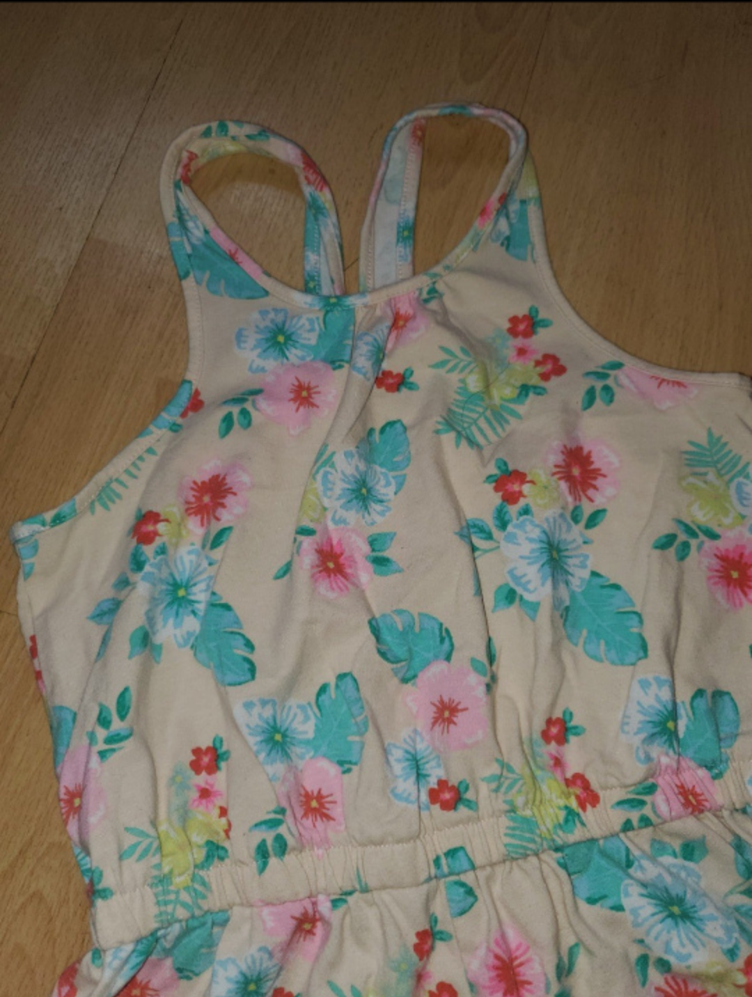 Girl's floral romper image indicator(2)
