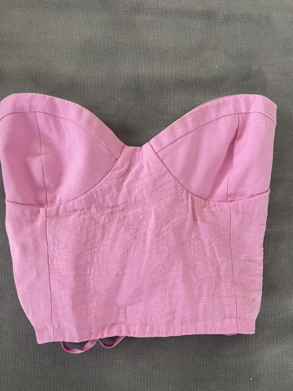 Zara Pink Top with corset back thumbnail