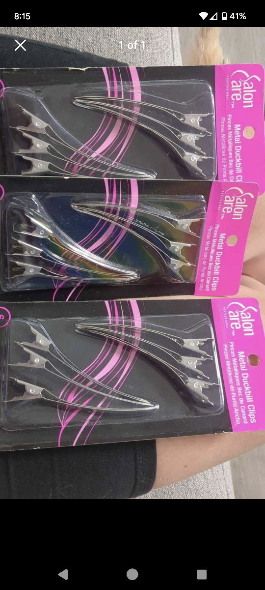 metal duckbill clips