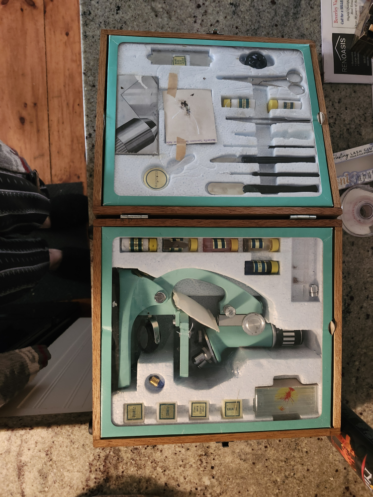 vintage microscope never used 🥕 image indicator(3)