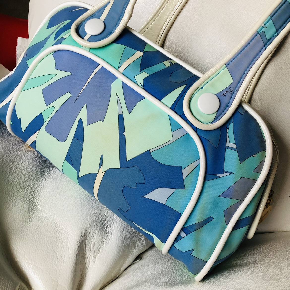 Emilio Pucci Leather / Fabric Shoulder bag - photo 4