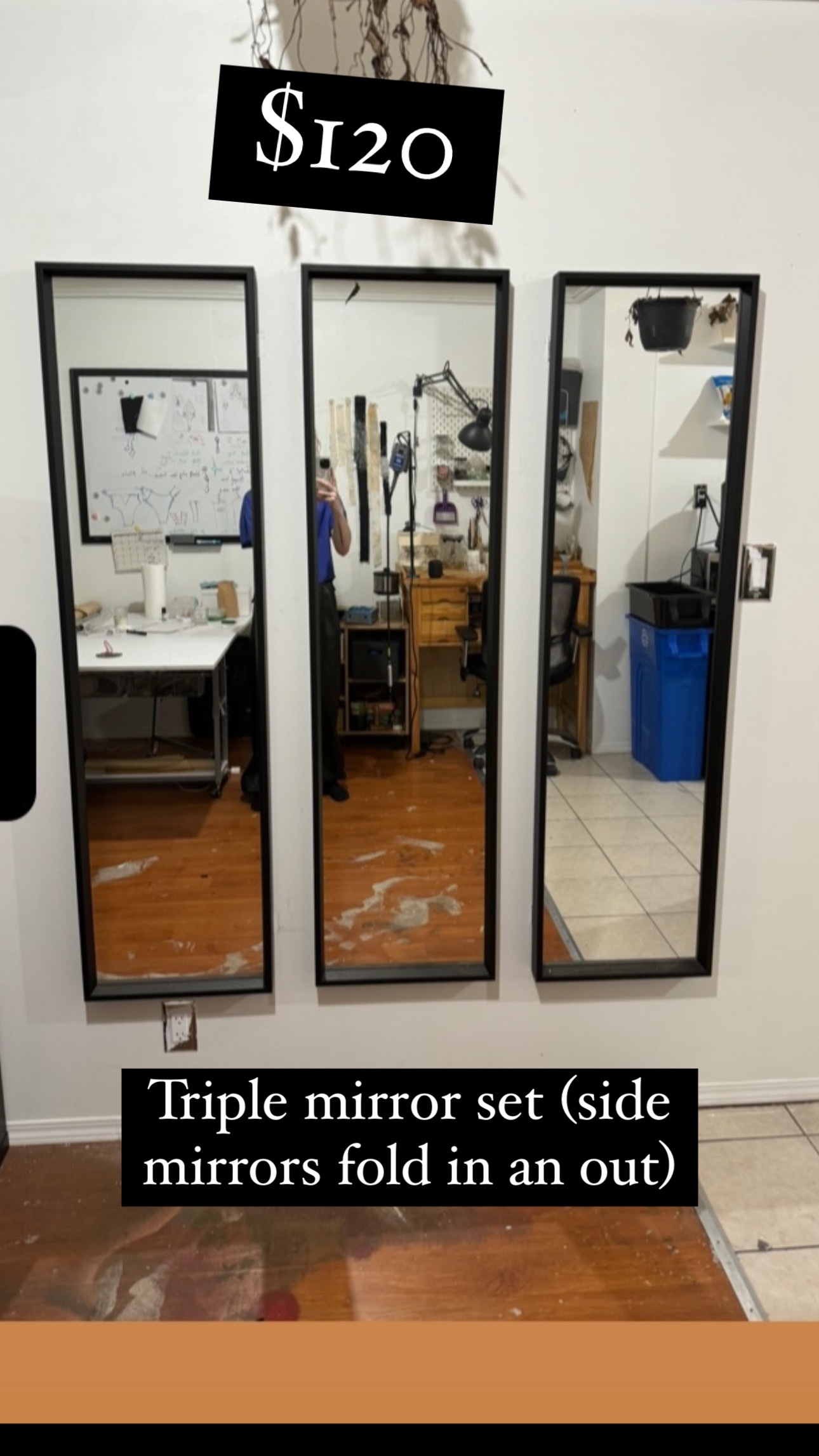 Three fold mirror