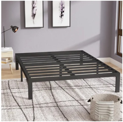 Wayfair Hampton 14” Heavy Duty Steel Platform Bed Frame