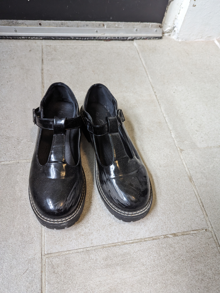 black shoes