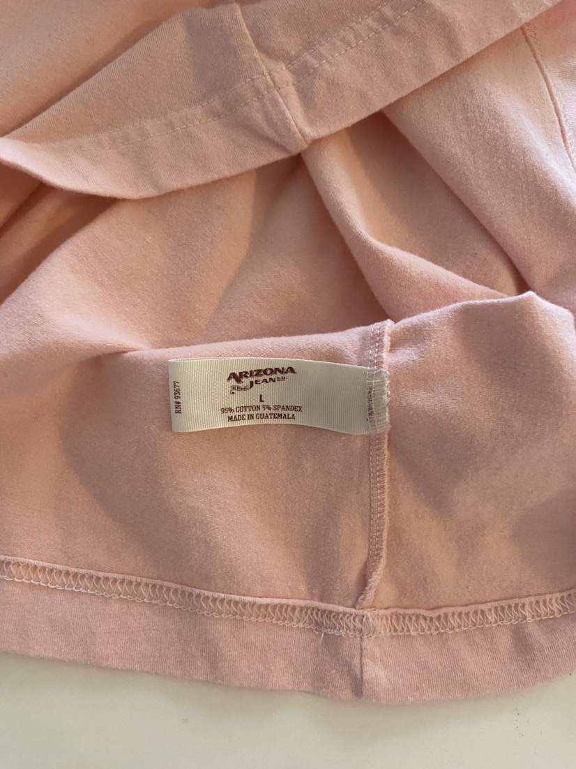 Set of two girls' size L camisole tank tops, white and pink image indicator(10)