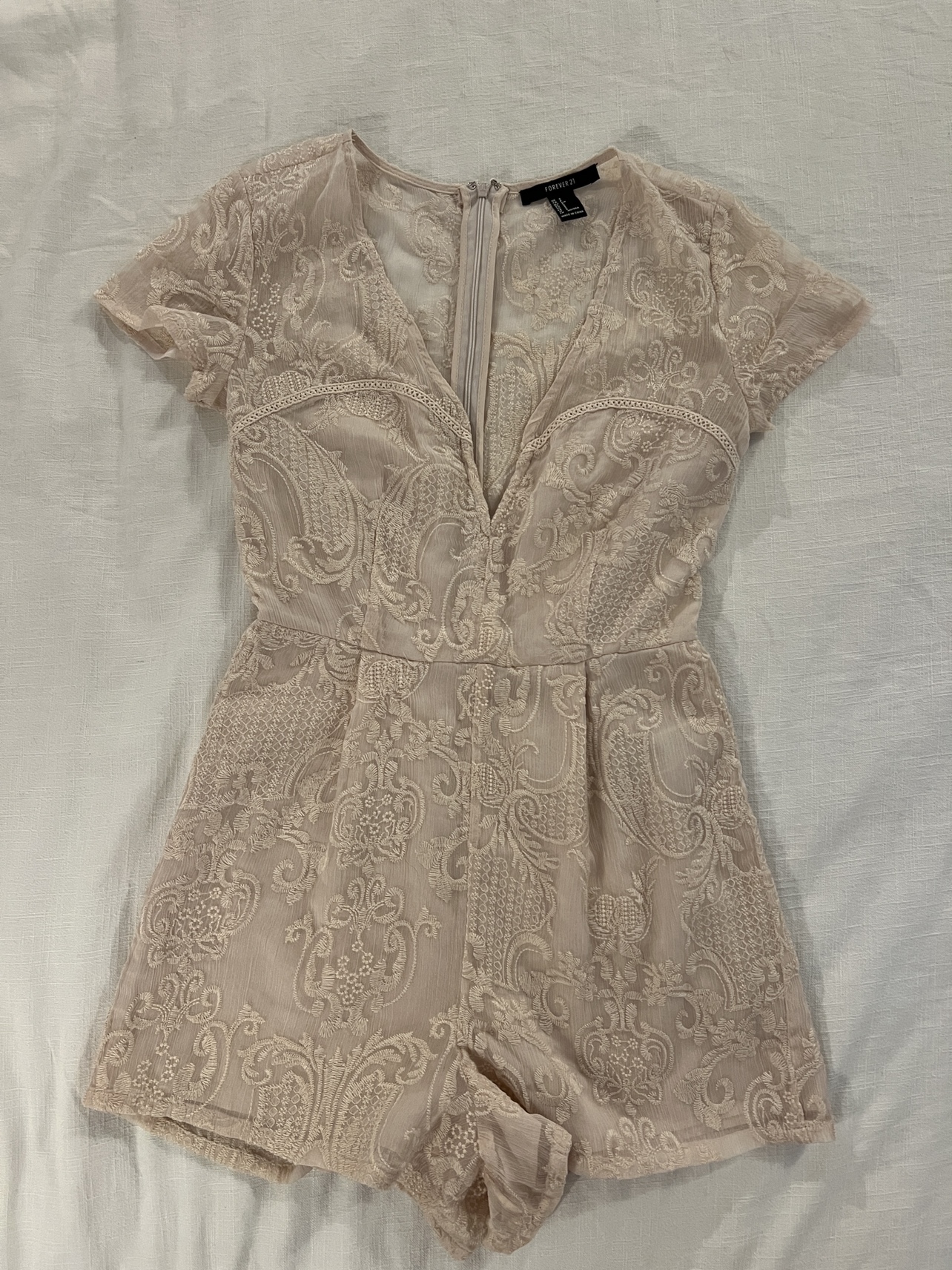 Light Pink net romper