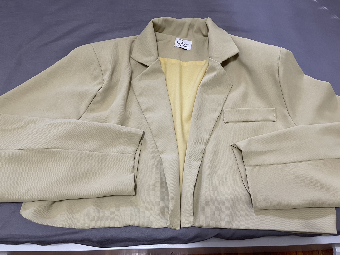 Yellow Casual Blazer image indicator(3)