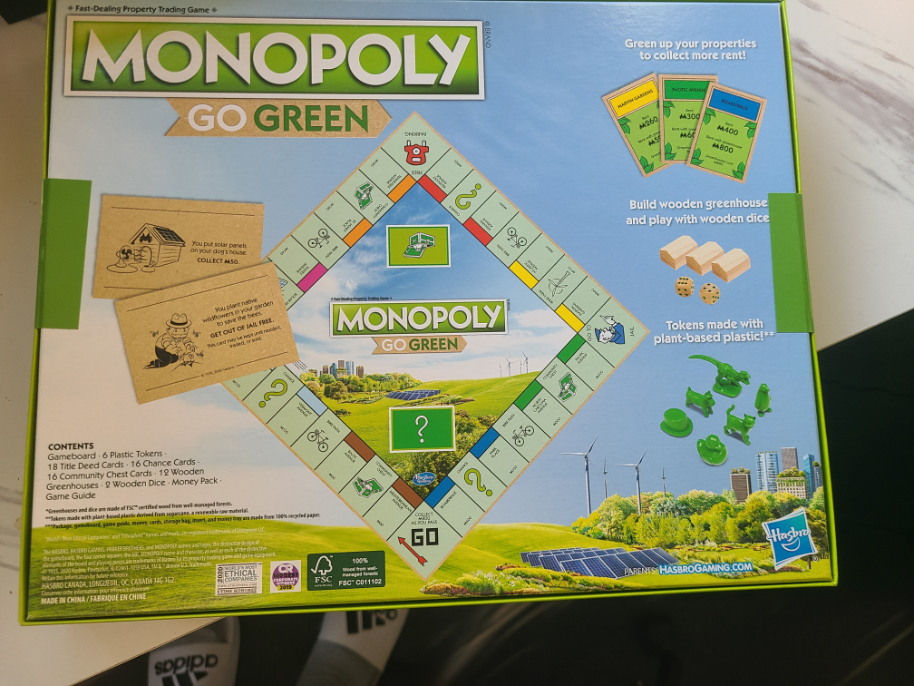 Monopoly Go Green (Retails $33)