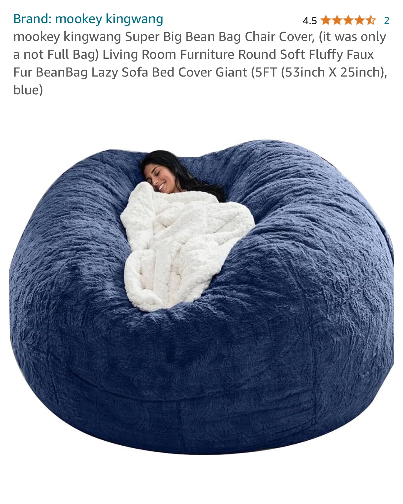 Bean bag luxury faux fur - photo 3