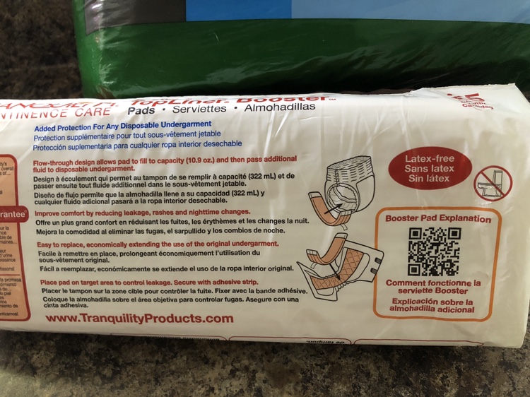 #freecycle adult diapers L size and pads image indicator(6)