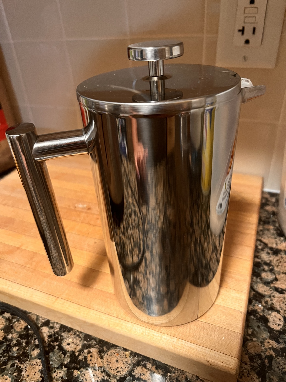 1L Coffee French Press - Stainless Steel