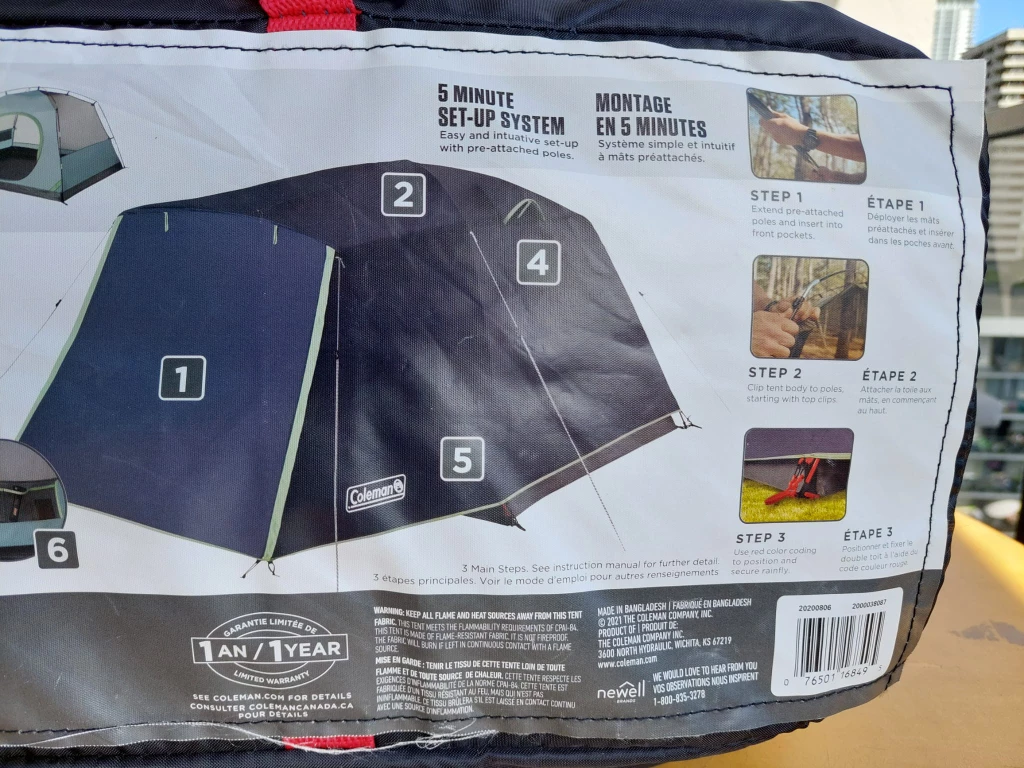 Coleman Skydome 3-Season 4 Person Tent - photo 5