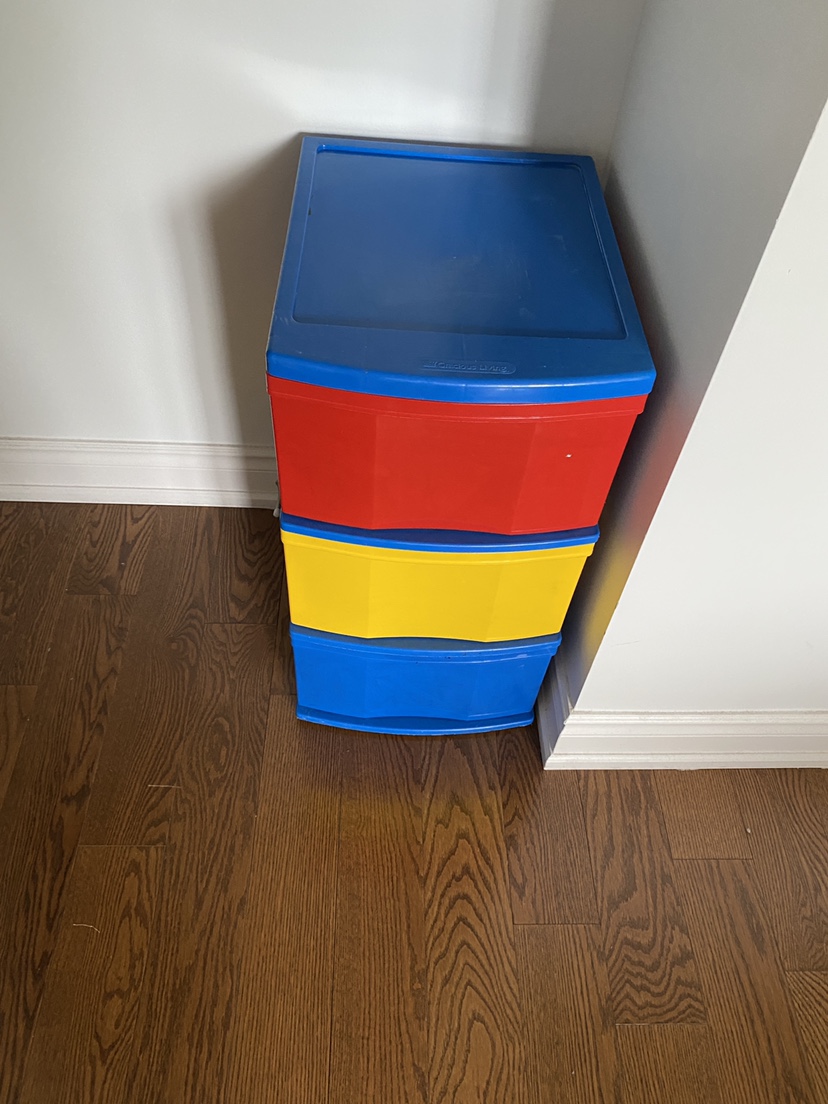 Gracious Living colorful storage drawers for kids room - photo 3