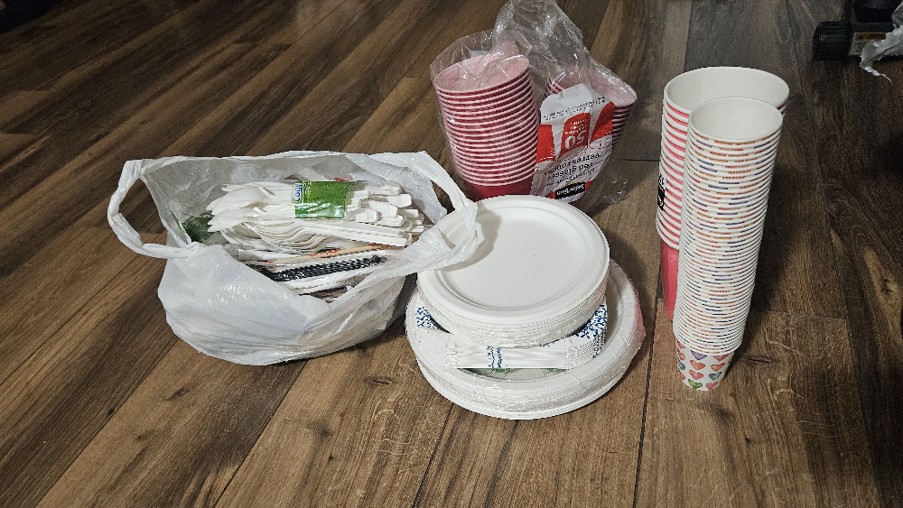 Disposable plates and cutlery thumbnail