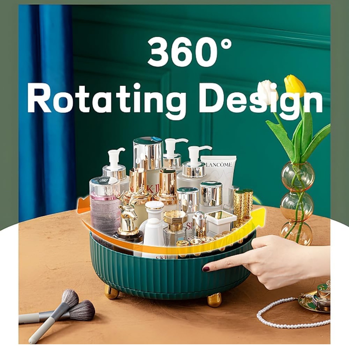 Moving Sale! 360 Degrees Rotating Skin Care/ Cosmetics Organizer thumbnail
