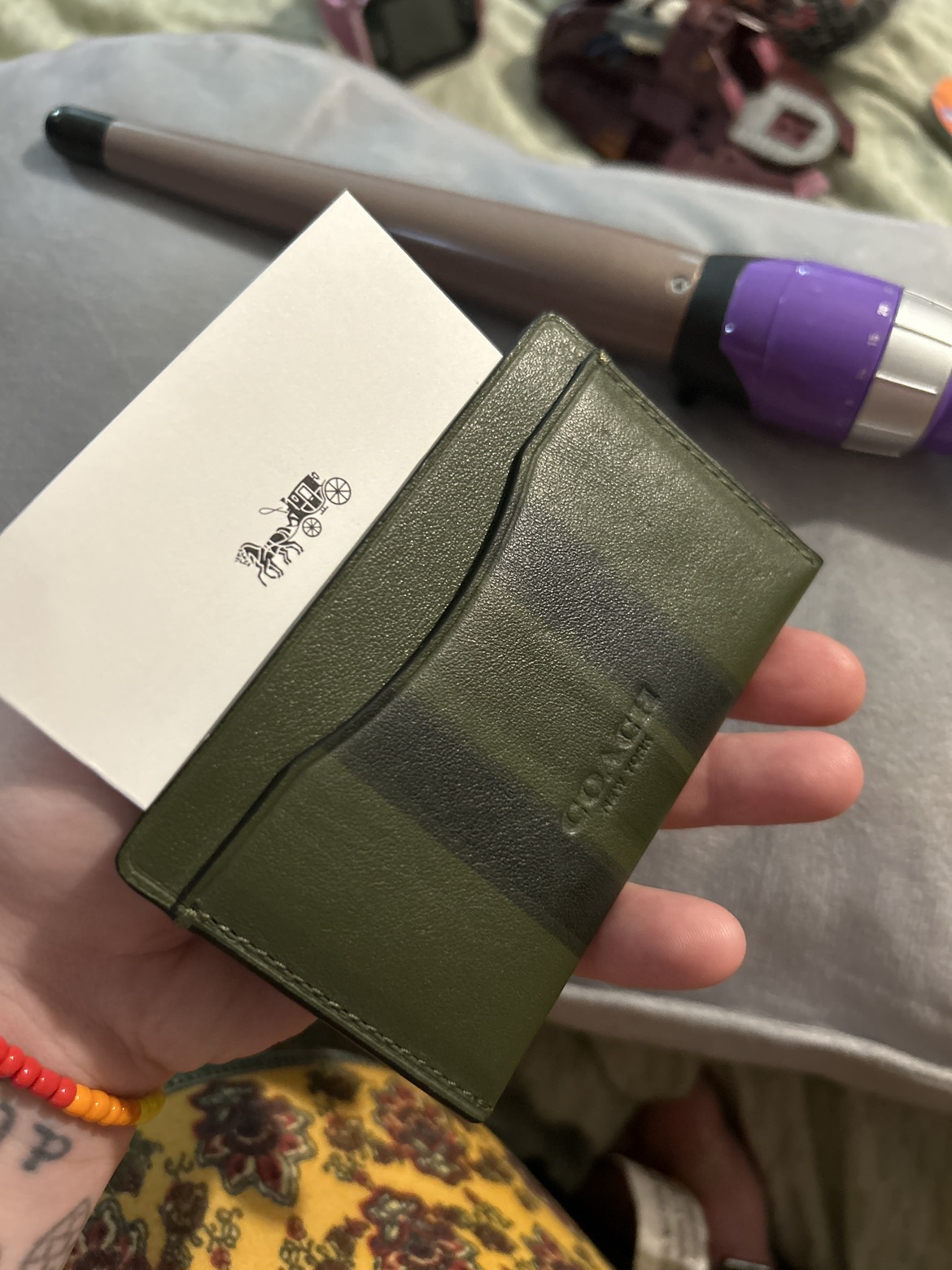 Varsity stripe Coach Wallet image indicator(3)