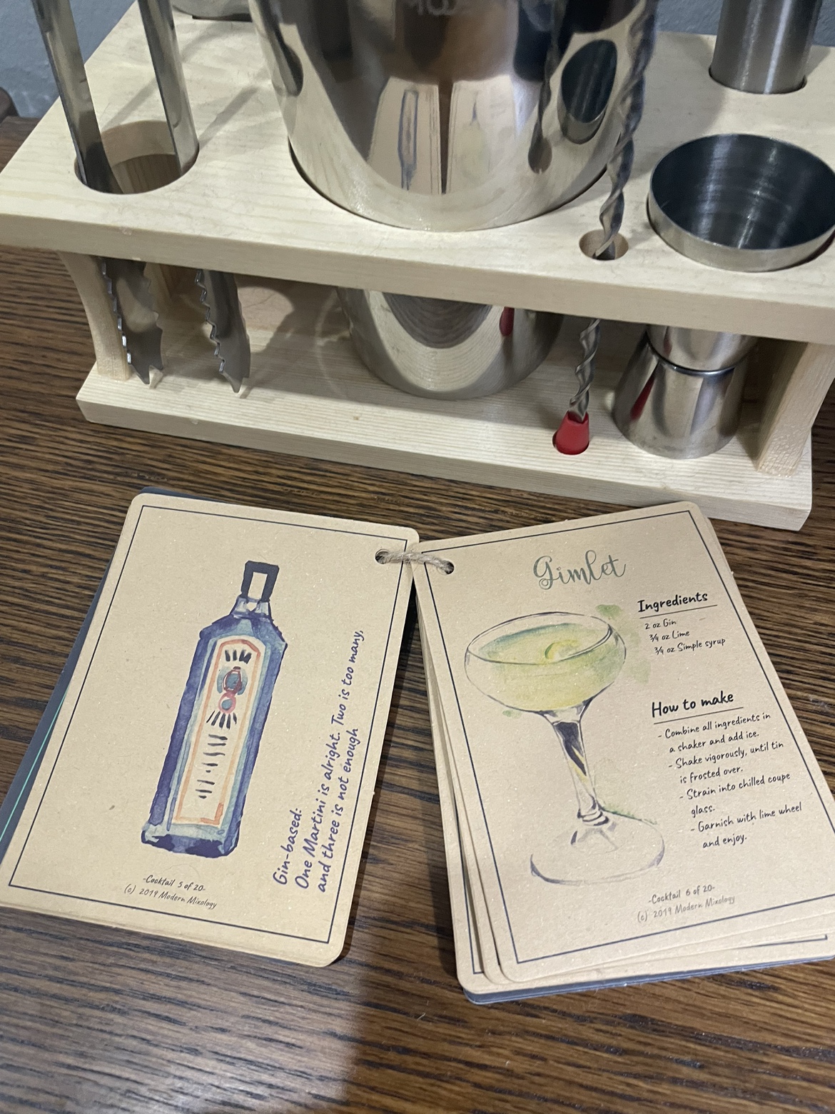 Cocktail set with recipe book - photo 3