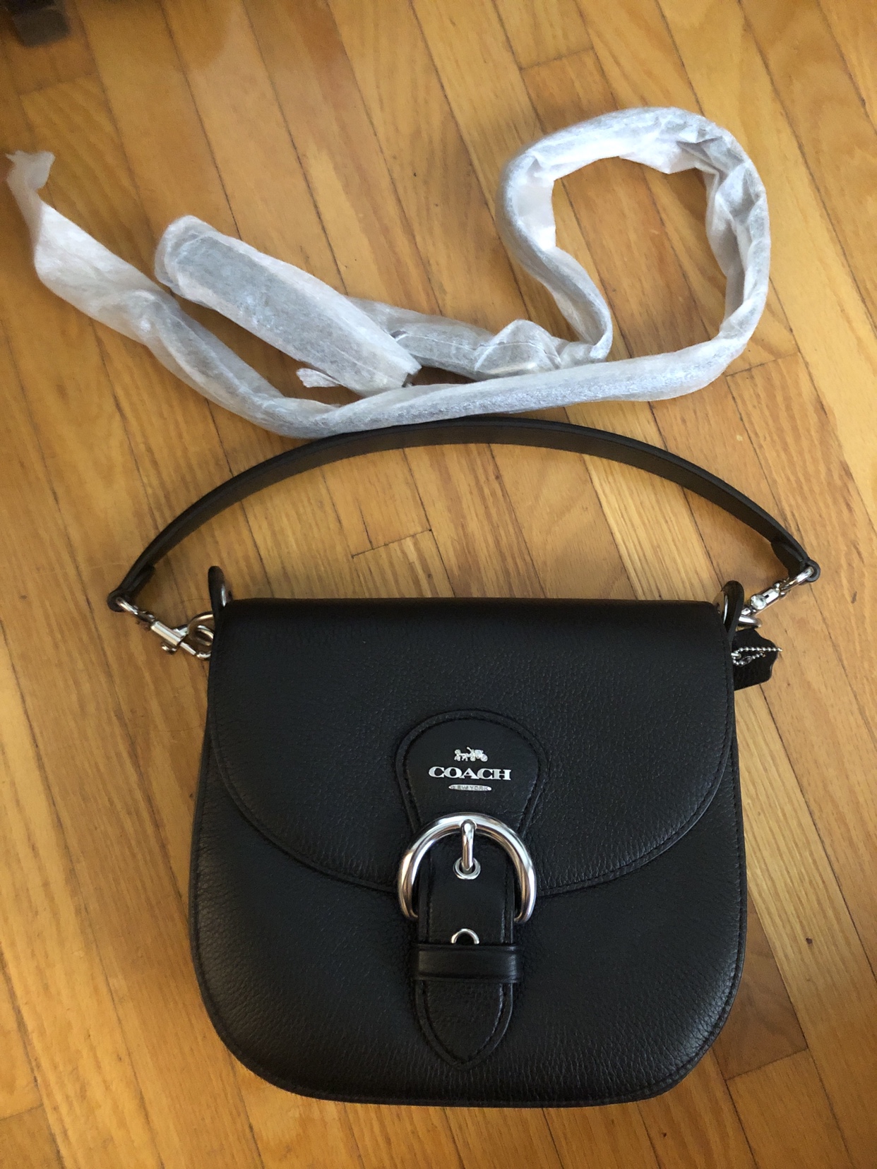 Coach genuine leather Black crossbody/shoulder bag image indicator(5)