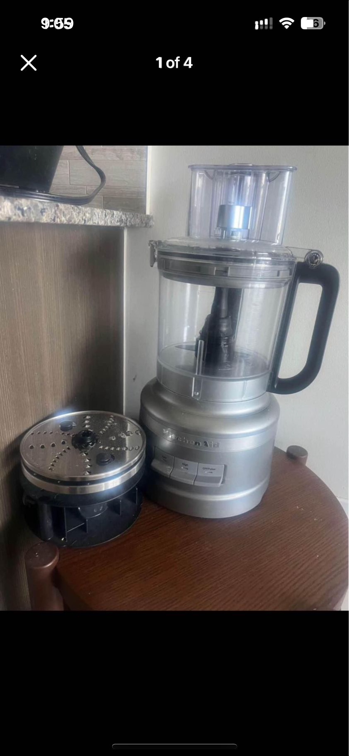 Kitchen aid food processor with dicing kit
