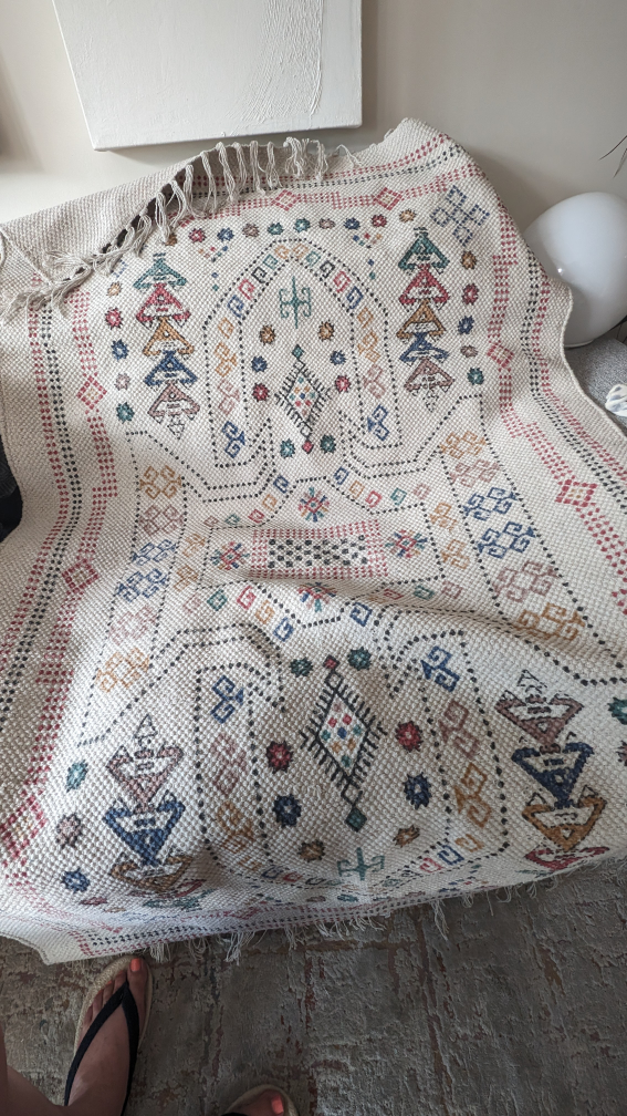 Cotton area rug