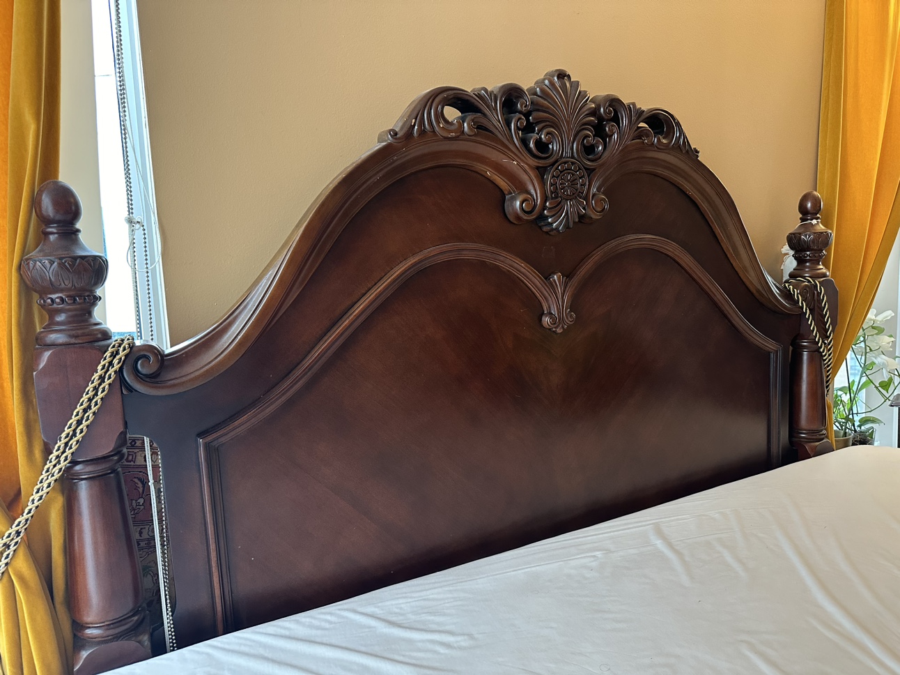 Wooden headboard