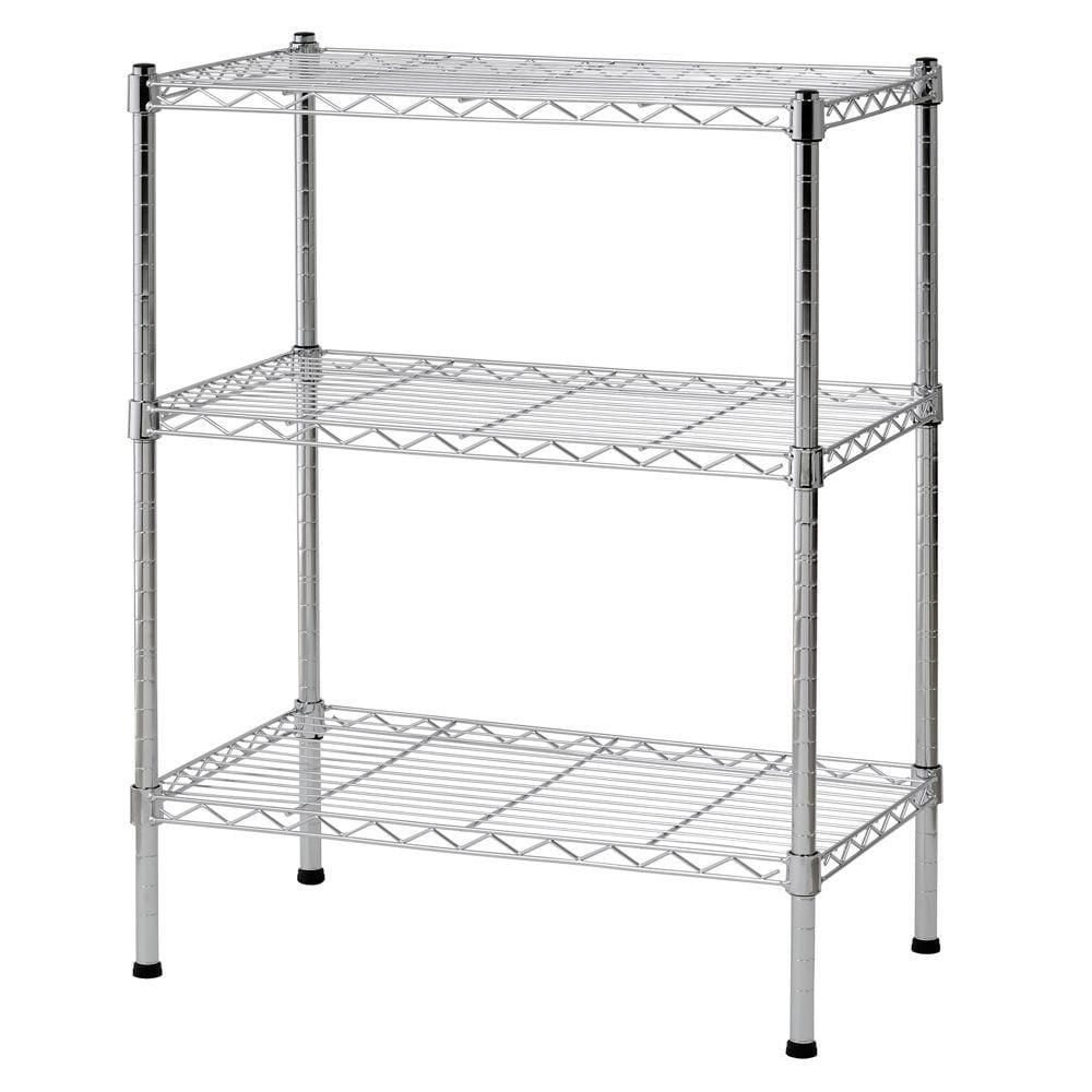 3-Tier Chrome Metal Shelving thumbnail